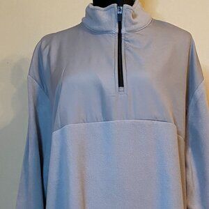 PGA Tour Mock Neck Long-Sleeved Quarter-Zip Grey Pullover (XXL) NWT